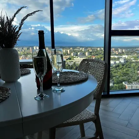 Apartment Hanza Tower Szczecin, Floor 21, - River View Szczecin