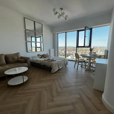 Apartment Hanza Tower Szczecin, Floor 21, - River View Szczecin